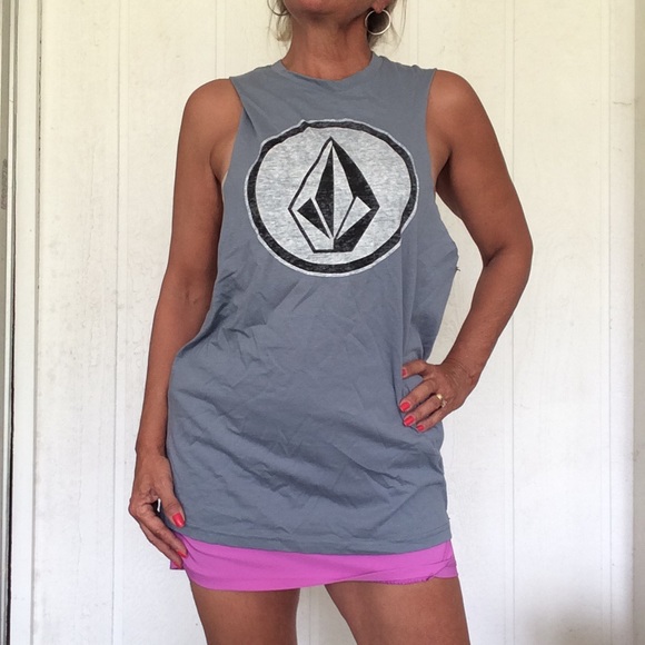 Volcom Other - VOLCOM GRAY ORGANIC COTTON SPELLOUT TANK TOP